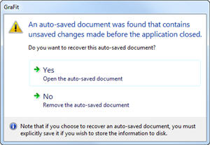 Recover auto-saved document