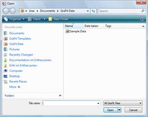 File Open dialog box (Windows Vista)